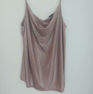 Torrid liquid metallic cowl neck tank!